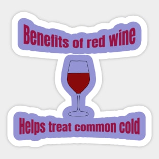 Benefits of red wine Sticker